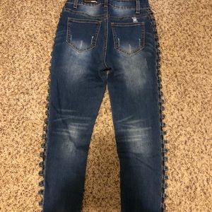 Fashion Nova cut out skinny jeans